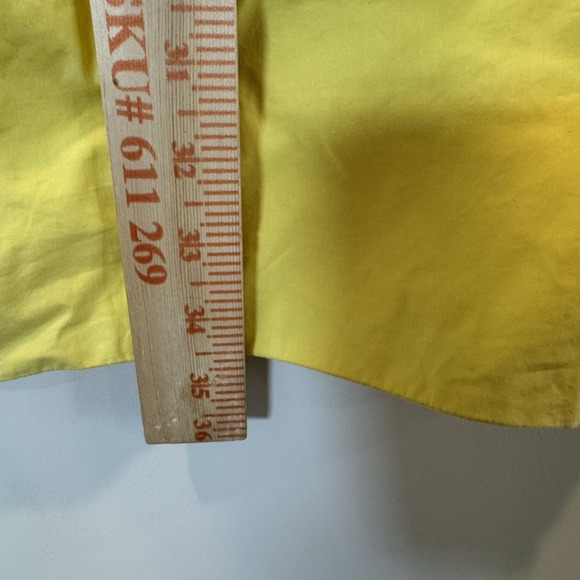 Vince Sleeveless Yellow Cotton Drop Waist Dress Size 2 Vacation Resort Summer - Picture 8 of 8